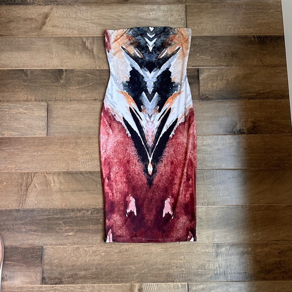 Ramona LaRue strapless “Owl” mini dress. Size XS - Picture 2 of 3